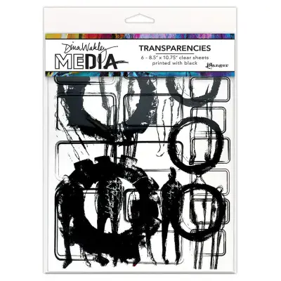Dina Wakley Media Transparencies - Frames & Figures Set 1