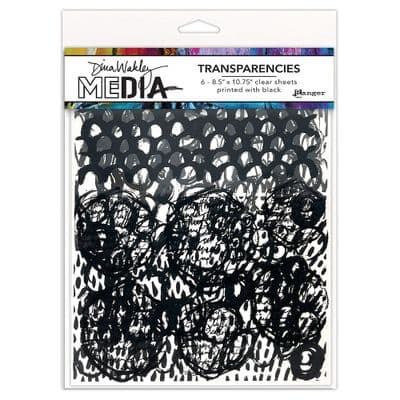 Dina Wakley Media Transparencies -Pattern Play Set 1