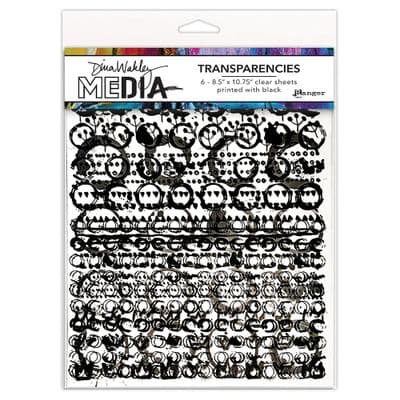 Dina Wakley Media Transparencies -Pattern Play Set 2