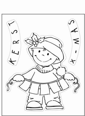 EC0101 Eline's Toddlers Clear Stamps - Christmas (Toddler X-MAS)
