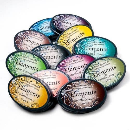 Elements Premium Dye Ink Pad – Set of 12 Original Colours