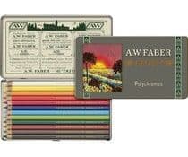 Faber Castell - Polychromos - Metal Case 111th Anniversary - 12 Pieces