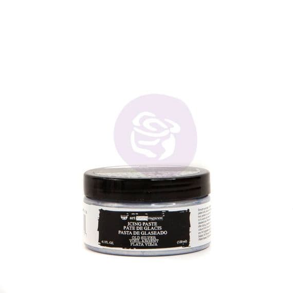Finnabair Art Extravagance Icing Paste - Old Silver 4oz (120ml)