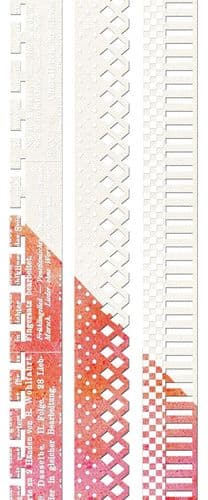 Finnabair Prima Resist Canvas Borders 4 – 3 pcs – 12″ resist canvas