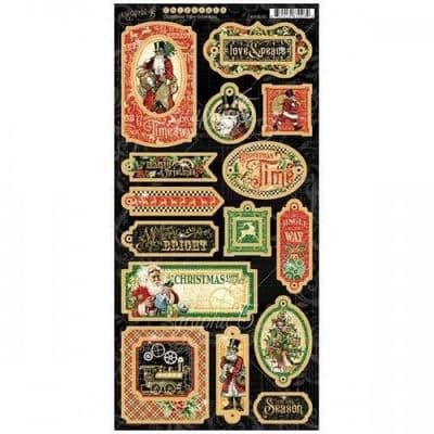 Graphic 45 - Christmas Time - Chipboard
