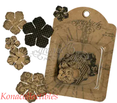 Graphic 45 Staples - Flowers No. 30 pieces