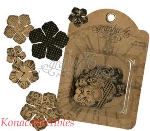 Graphic 45 Staples - Flowers No. 30 pieces