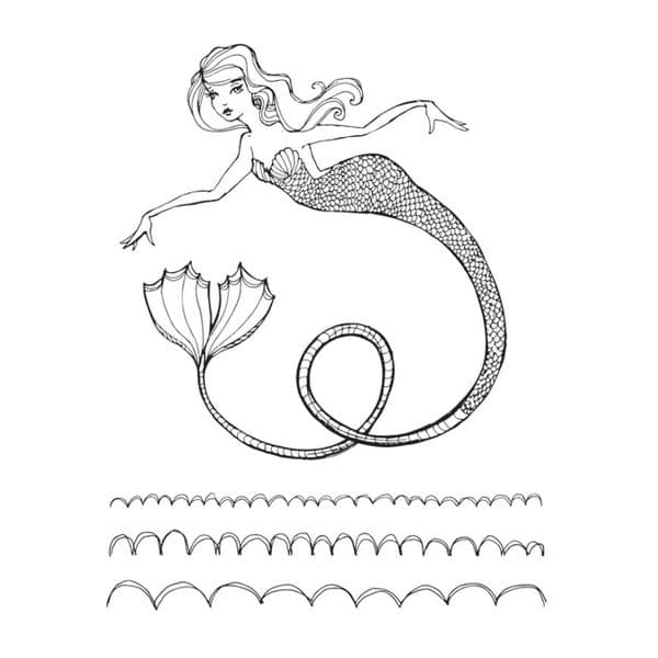 Jane Davenport - Artomology - Clear Stamp Set - Glorious Mermaid