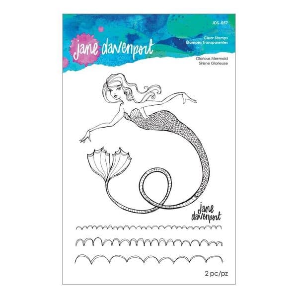 Jane Davenport - Artomology - Clear Stamp Set - Glorious Mermaid
