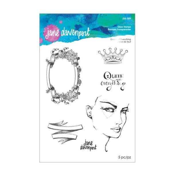 Jane Davenport - Artomology - Clear Stamp Set - Queen Of Everything