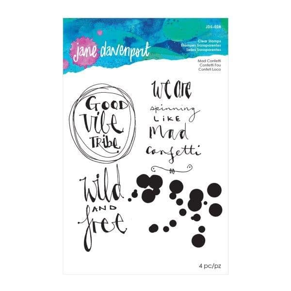 Jane Davenport Artomology Collection by Spellbinders, Stamp - Mad Confetti