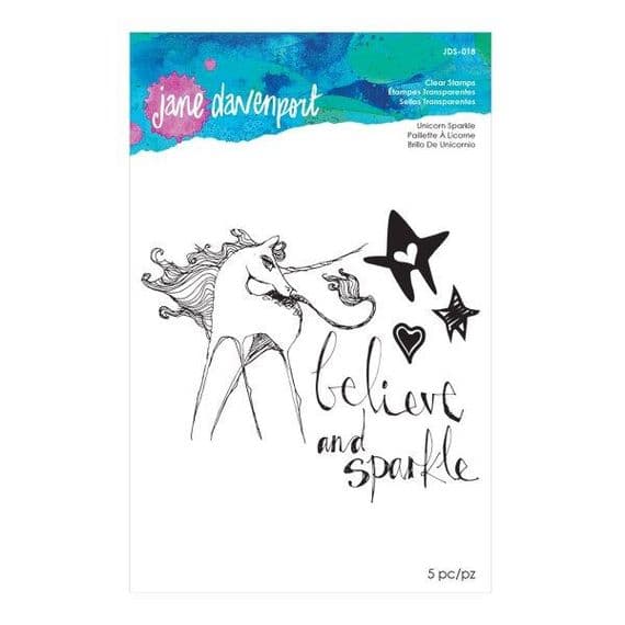 Jane Davenport Artomology Collection by Spellbinders, Stamp - Unicorn Sparkle