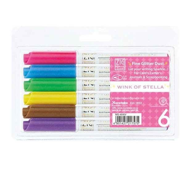 Kuretake Zig Wink Of Stella x 6 Colour Set