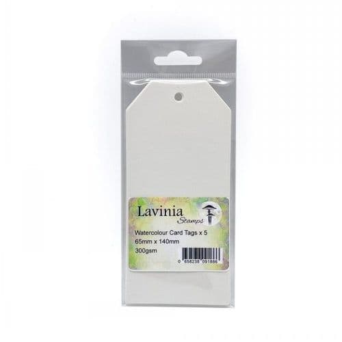 Lavinia - Watercolour Card Tags - 65mm x 140mm