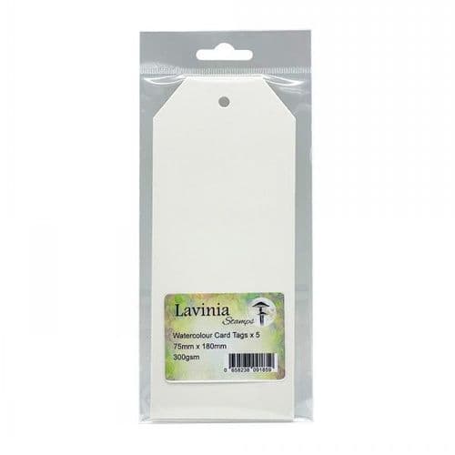 Lavinia - Watercolour Card Tags - 75mm x 180mm