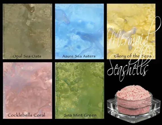 Lindy's Stamp Gang Magicals .25oz 5/Pkg - Mermaid Seashells