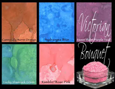 Lindy's Stamp Gang  Victorian Bouquet Embossing Powder Set (ep-set-12)