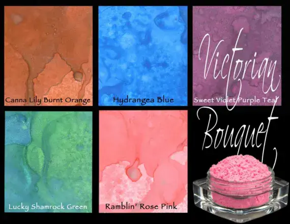 Lindy's Stamp Gang  Victorian Bouquet Embossing Powder Set (ep-set-12)