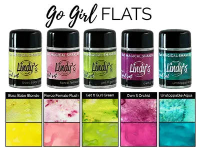 Lindy's Stamp Go Girl! Flats Magical Shaker 2.0 SET (mshaker-SET-08)