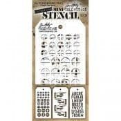 MTHS029  Tim Holtz Layering Stencil - Mini Stencil Set #29