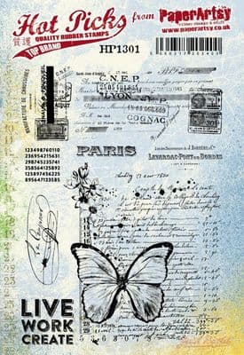 PaperArtsy - (A5 set, trimmed, on EZ) Hot Pick 1301