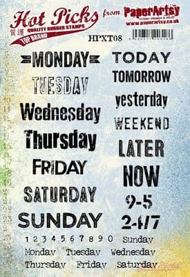 PaperArtsy - (A5 set, trimmed, on EZ) Hot Pick Xtra 08