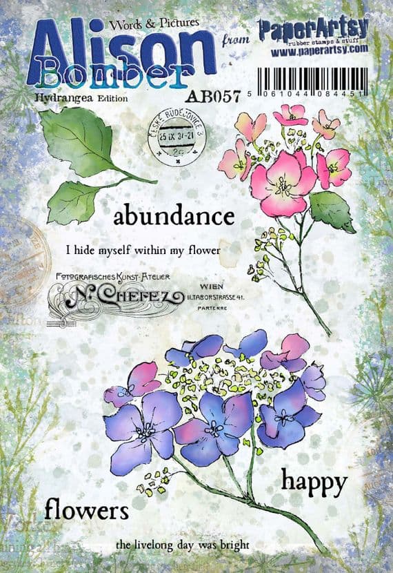 PaperArtsy -  Alison Bomber 057: Hydrangea Edition (A5 on EZ)