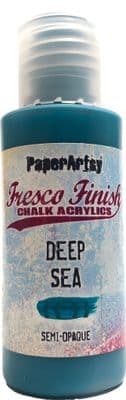 PaperArtsy Chalk Paint Fresco Finish - Deep Sea {Tracy Scott}