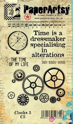 PaperArtsy -   Clocks Plate 5 - EZ (cling) mounted