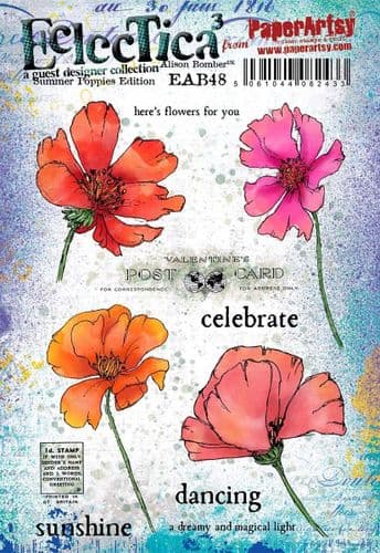 PaperArtsy -  E³ Alison Bomber 48: Summer Poppies Edition (A5 set on EZ)