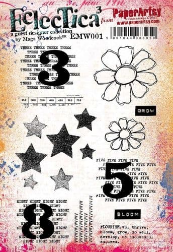 PaperArtsy -   E³ Mags Woodcock 01 (A5 set, trimmed, on EZ)