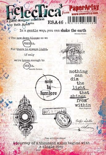 PaperArtsy - E³ Seth Apter 46 (A5 set, trimmed, on EZ)