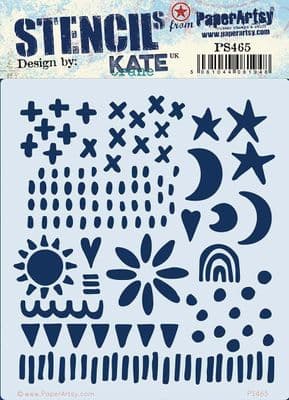 PaperArtsy - Kate Crane PA Stencil 465