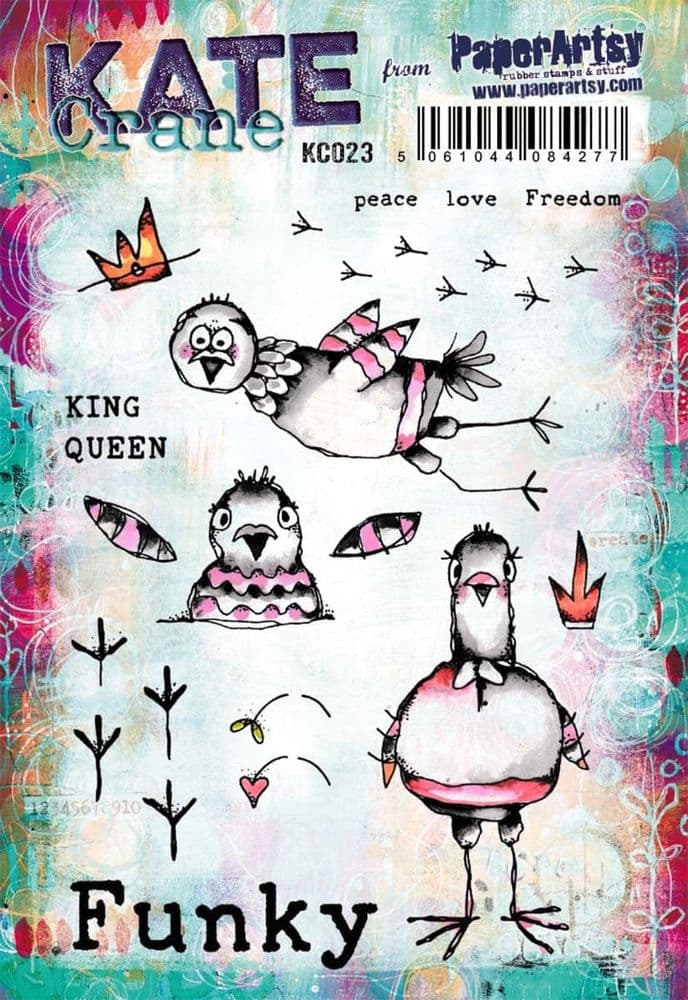 PaperArtsy - Kate Crane Stamp Set 023 A5 on EZ