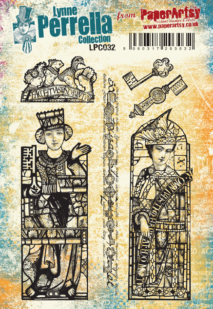 PaperArtsy -  Lynne Perrella LPC032 (A5 set, cling-foam trimmed)