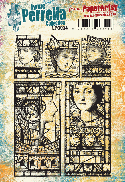 PaperArtsy -  Lynne Perrella LPC034 (A5 set, cling-foam trimmed)
