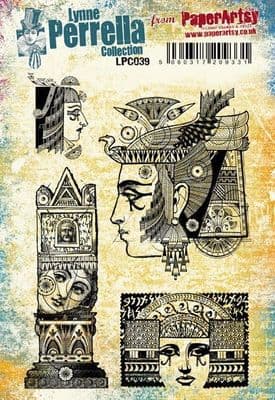 PaperArtsy -  Lynne Perrella LPC039 (A5 set, cling-foam trimmed)