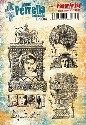 PaperArtsy -  Lynne Perrella LPC084 (A5 set, cling-foam trimmed)