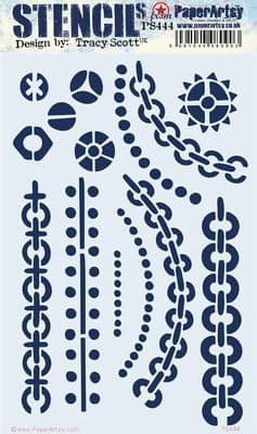 PaperArtsy - PA Stencil 444 Large {Tracy Scott}