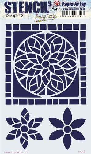 PaperArtsy - PA Stencil 499 Large {Tracy Scott}