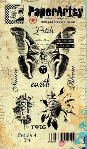 PaperArtsy -   Petals Plate 4 - EZ (cling) mounted