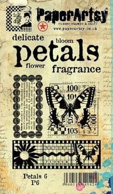 PaperArtsy -   Petals Plate 6 - EZ (cling) mounted