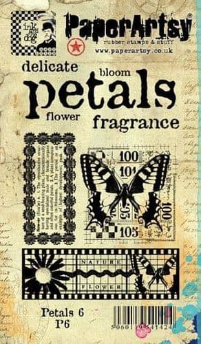PaperArtsy -   Petals Plate 6 - EZ (cling) mounted