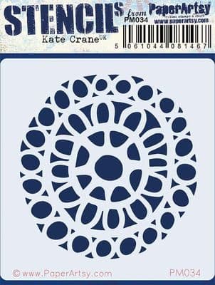PaperArtsy - PM034 - Mini Stencil 034 {Kate Crane}