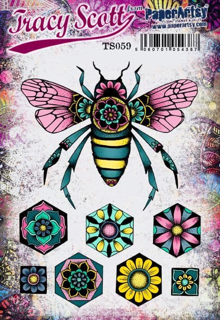 PaperArtsy - Tracy Scott 059 (A5 set, trimmed, on EZ)