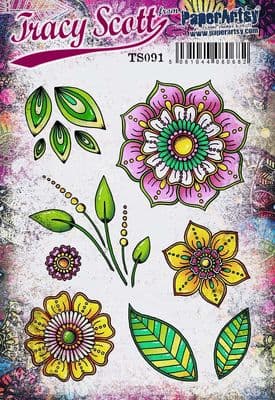 PaperArtsy - Tracy Scott 091 (A5 set, trimmed, on EZ)