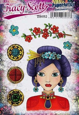 PaperArtsy - Tracy Scott 093 (A5 set, trimmed, on EZ)