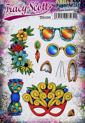 PaperArtsy - Tracy Scott 099 (A5 set, trimmed, on EZ)
