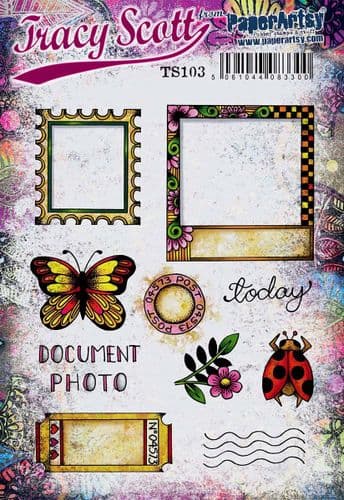PaperArtsy - Tracy Scott 103 (A5 set, trimmed, on EZ)