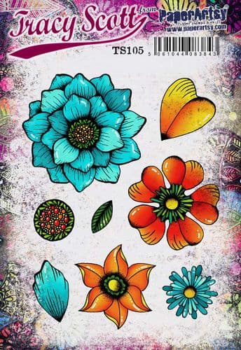 PaperArtsy - Tracy Scott 105 (A5 set, trimmed, on EZ)